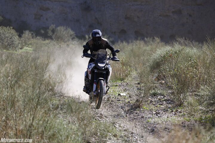 The F 900 GS is a much sharper tool when it comes to riding off-road.