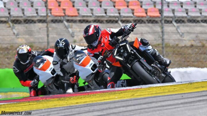 On paper, the delta between a 990 Duke and RC8c doesn’t seem big. In reality, the two bikes are worlds apart.