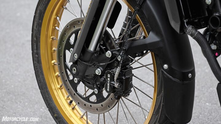 Like everything else on the 2024 Royal Enfield, the front brake power and feel are a leap past the model’s previous performance.