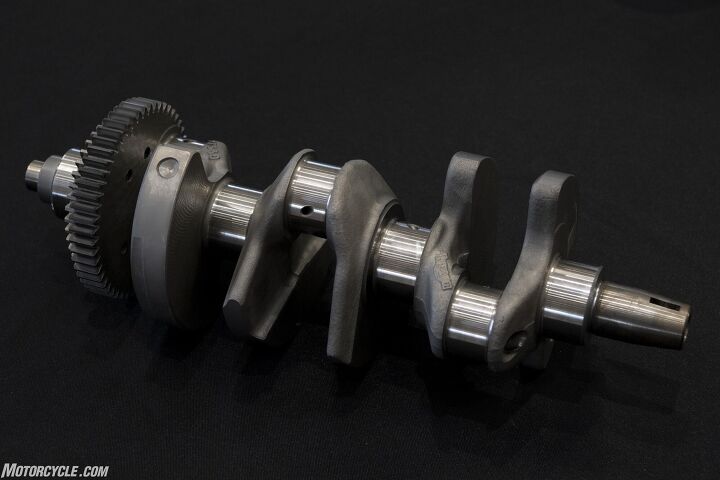 Forge, twist, cut. A lot goes into making the Tiger 1200 crankshaft.