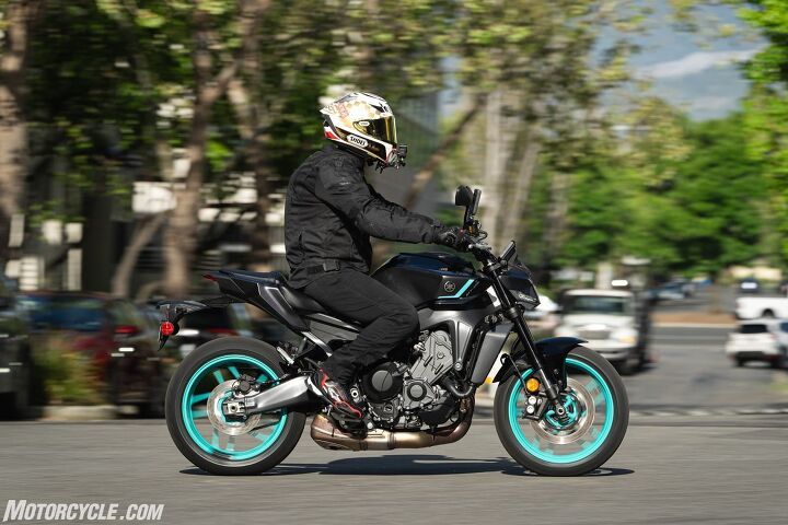 If, like me, you thought the lower bars would turn the MT-09 into a sportbike, let this photo clear those thoughts out of your mind.