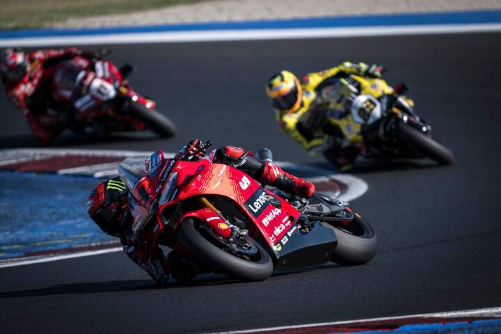 After only 30 minutes on the new V4, Pecco went a whole second faster around Misano than he ever had on the 2024 model.
