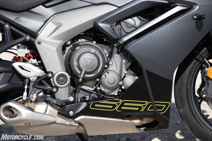I know this sounds like a weird nit to pick, but that gray frame spar cradling the engine? That’s just a plastic cover hiding the real steel tube frame underneath.