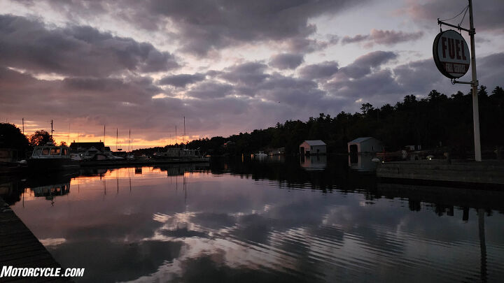 Watching the sunrise over the water on our first morning up North was an excellent way to kick off the trip. Photo by Ryan Adams.