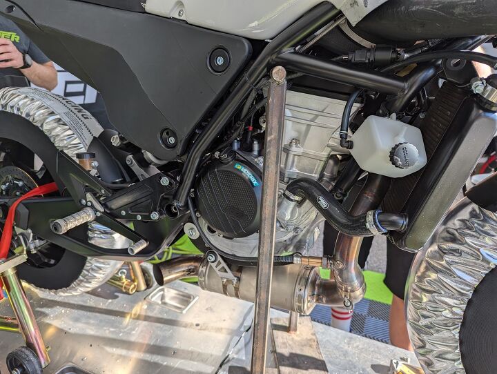 The 350 Single is such a physically small engine, it helps to make the rest of the bike small and compact, too.