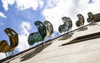 Wall-climbing Vespas Star in Italian Art Exhibit